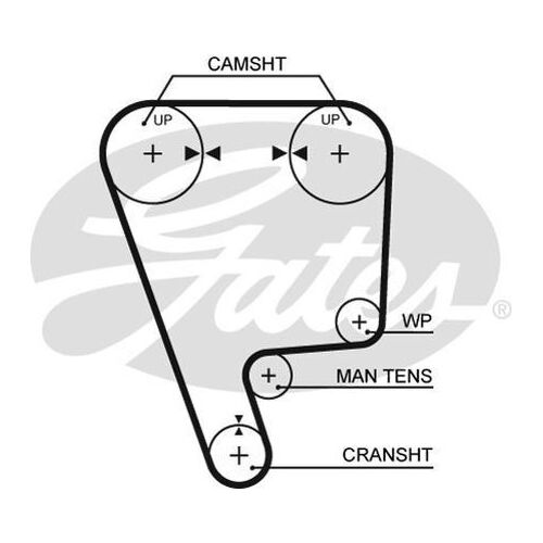 Timing Belt Gates T227 For HONDA CIVIC CRX