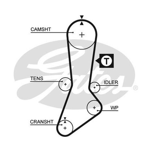 Timing Belt Gates T264 For FORD Econova Telstar  MAZDA E-Series