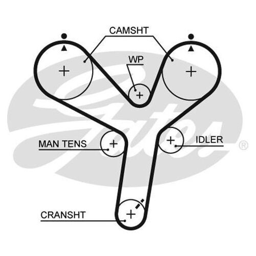 Timing Belt Gates T287 for Mitsubishi Magna TW Wagon VR-X 3.5 Petrol 6G74