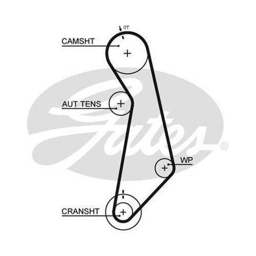 Timing Belt Gates T296 for Audi A3 8P 2D Hatchback Attraction 1.6 Petrol BGU