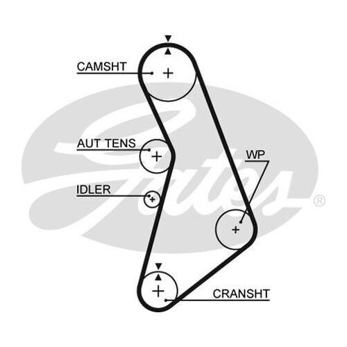 Timing Belt Gates T306 for Audi A4 8E, B6 Avant T quattro 1.8 Petrol-T BEX