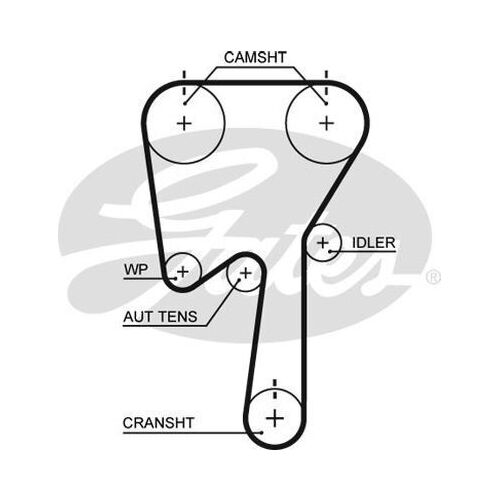 Timing Belt Gates T311 for Volvo V40 645 Wagon T4 2.0 Petrol B 4204 T5