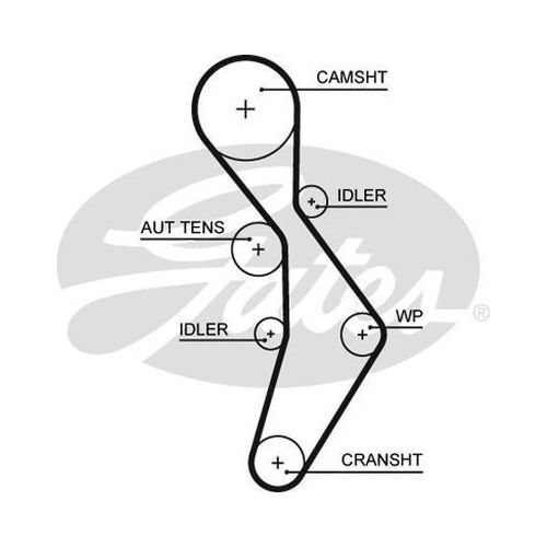Timing Belt Gates T334 For AUDI SKODA VOLKSWAGEN