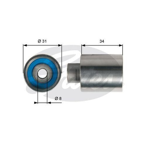 Timing Belt Idler Gates T41239 for Subaru Forester SG SUV S Turbo AWD 2.0 Petrol-T EJ205