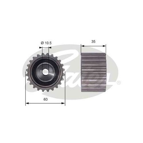 Timing Belt Idler Gates T42024 for Subaru WRX GJ,FKH (V1) Sedan 2,5 WRX STi AWD 2.5 Petrol EJ257