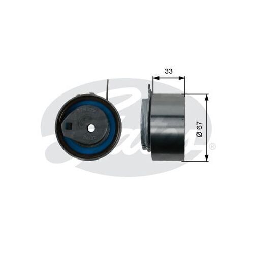 Timing Belt Tensioner Pulley Gates T43008 for Chrysler PT Cruiser Convertible 2.4 Petrol EDZ