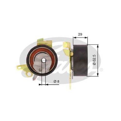 Timing Belt Tensioner Gates T43022 for Citroen C4 LC Hatchback 2.0 Petrol RFN (EW10J4)
