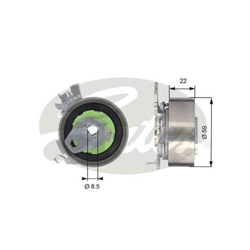 Timing Belt Tensioner Pulley Gates T43060 for Holden Astra AH SPORTSBACK 1.8 Petrol Z 18 XE