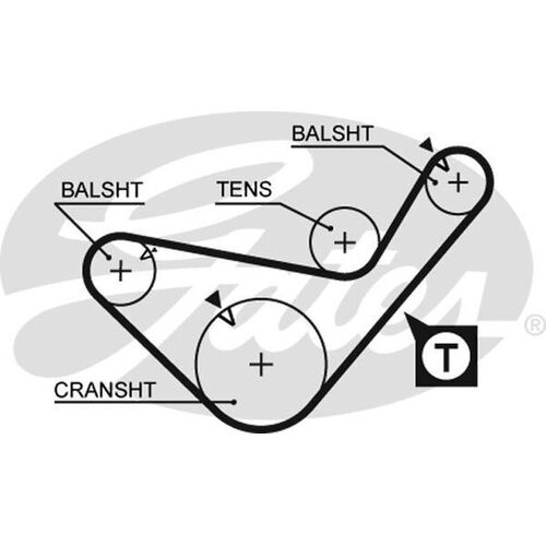 Timing Belt Gates T724 For MITSUBISHI