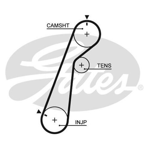 Timing Belt Gates T741 For FORD Courier MAZDA B-Series  Bravo E-Series