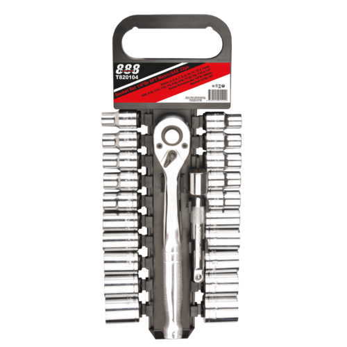 SP Tools Socket Set 1/2 Drive 12 Point Metric/SAE 22Piece T820305 