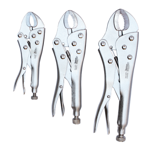 SP Tools Plier Locking Curved jaw 3 Pieces Set T832921 
