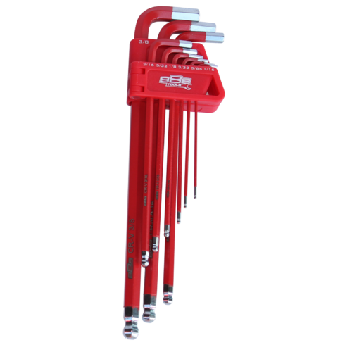SP Tools Keys Set 9 PieceAE Ball Drive Hex (Red) T834512 