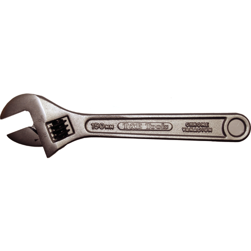 6" Super-Satin Adjustable Wrench T&E Tools 10206