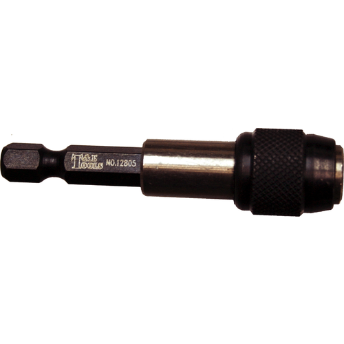 1/4" Hex Quick Release Bit Holder T&E Tools 12805