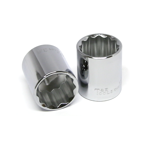 3/4" x 3/8" Drive Standard SAE Socket (12 Point) T&E Tools 13324