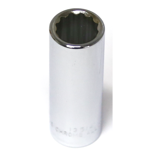 7/16" x 3/8" Drive Deep SAE Socket (12 Point) T&E Tools 13514