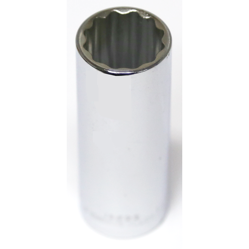 11/16" x 3/8" Drive Deep SAE Socket (12 Point) T&E Tools 13522