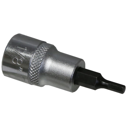 1/8" SAE In-Hex Sockets 3/8" Drive x 50mm Length T&E Tools 13904