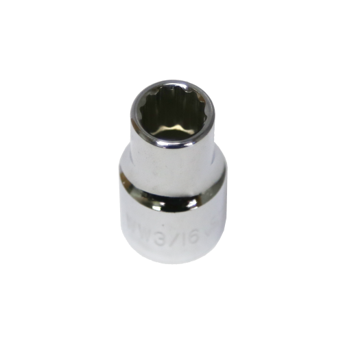 3/16" x 1/2" Drive 12 Point Standard  Socket T&E Tools 14006W