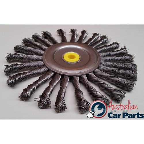 Twist-Knot Wire Wheel (8") T&E Tools 1739