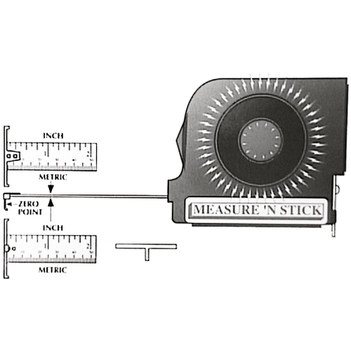 Measure 'N Stick Auto Body Tape T&E Tools 1806