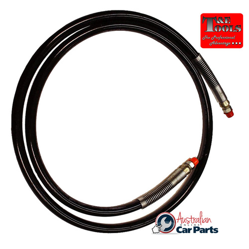 Hydraulic Hose 1/4" Internalernal Diameter 8FT X 3/8 NPT T&E Tools 2-9768 New