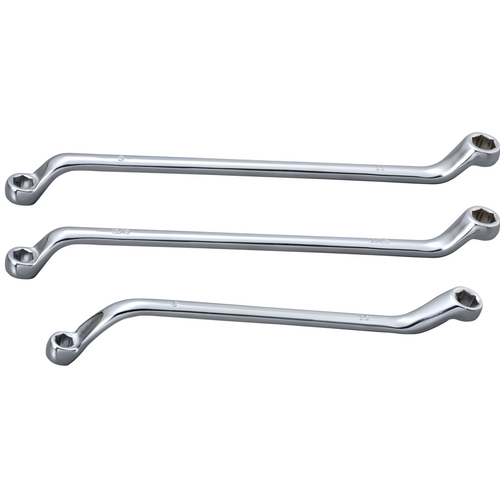  Brake Bleeding Wrench Offset 3Pc. Set T&E Tools TE-2063 8mm 9mm 10mm 11mm 3/8" 7/16"