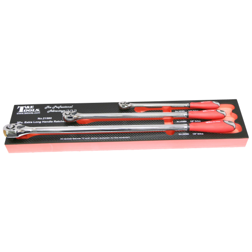 Ratchet Set 3 Piece Extra Long T&E Tools 21580