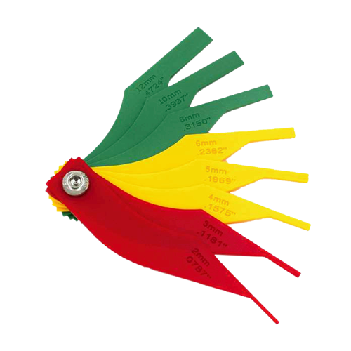  ABS Plastic Brake Lining Thickness Gauge 2-12mm  