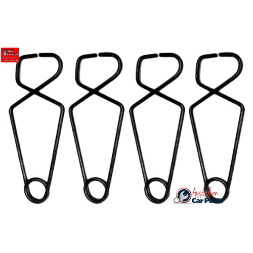 Set Of Four Wheel Cylinder Spring Clamps  T&E Tools 2754