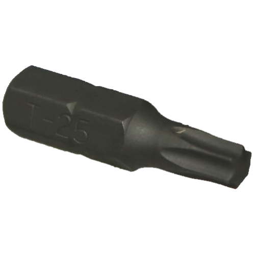 T25 Torx-r x 1/4"Hex Insert Bit 25mm Long T&E Tools 30425