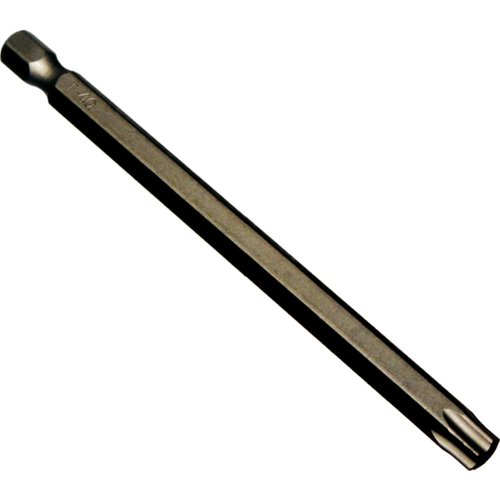 T40 Torx x 1/4"Hex Bit 100mm Long T&E Tools 30478