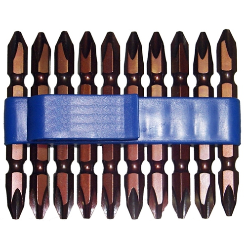 10 Piece #2 Phillips Double Ended Power Bit 1/4" Hex T&E Tools 30902-10