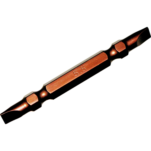 Slotted Double Ended Power Bit (5.5 x 0.8mm) T&E Tools 30907