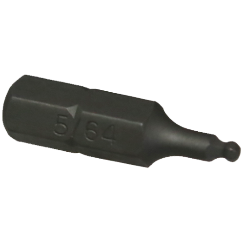 5/64" x 1/4" Hex Ball-End In-Hex Insert Bit T&E Tools 30910