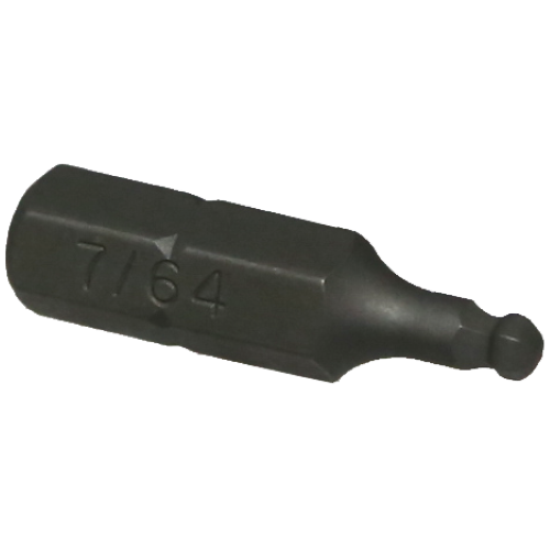 7/64" x 1/4" Hex Ball-End In-Hex Insert Bit T&E Tools 30912