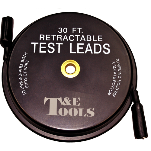 Retractable Test Leads (30Ft) T&E Tools 3345
