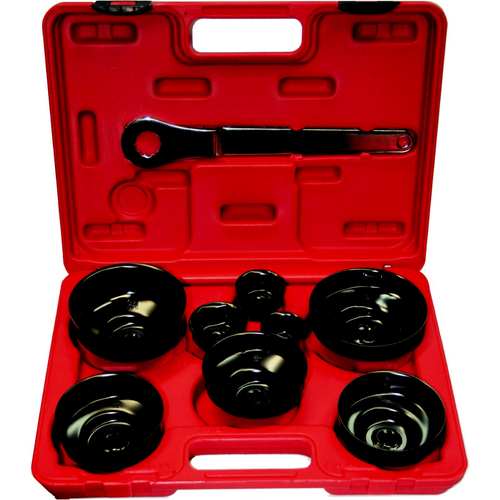 9 Piece Euro Cup Style Oil Filter Wrench Set T&E Tools 4292
