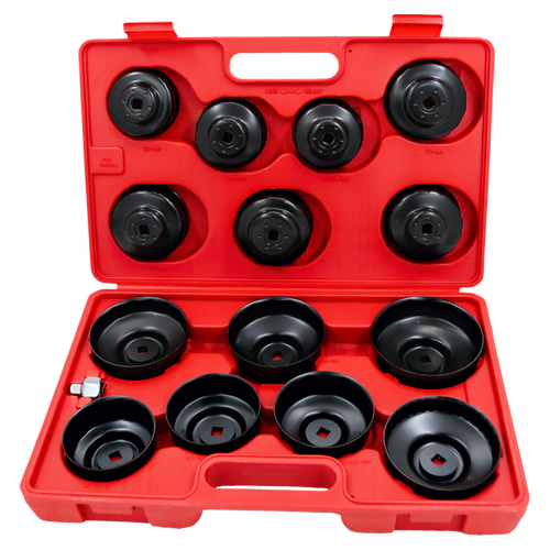 15 Piece Cup Style Oil Filter Wrench Set T&E Tools 4295