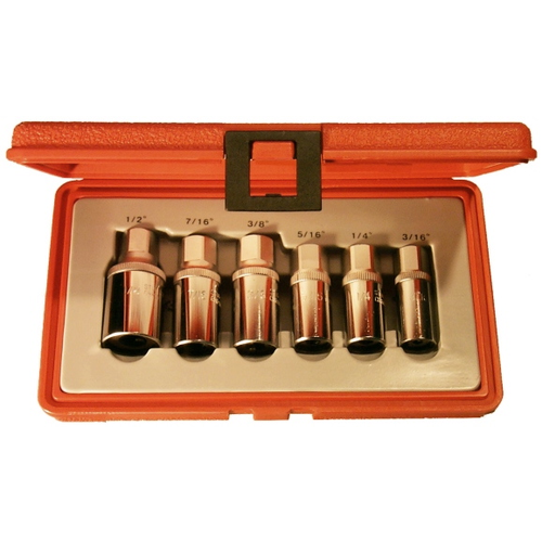Roller Cam Stud Extractor 6 Piece SAE Set T&E Tools 5050