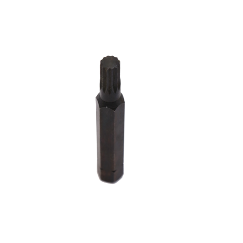 10mm Triple Square (Multi-Spline) Insert Bit 7/16" Hex T&E Tools 5098