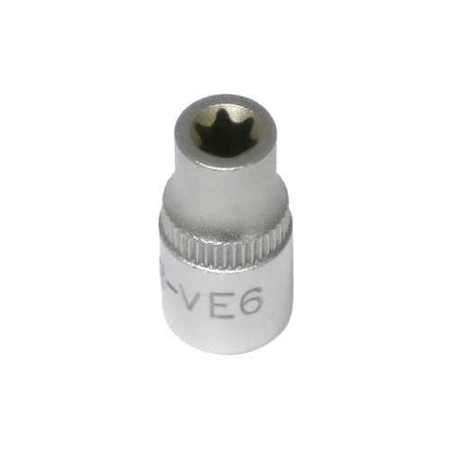 E6 1/4"Drive E-Series Female Torx Socket Standard Length T&E Tools 52606