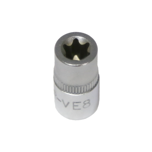 E8 1/4"Drive E-Series Female Torx Socket Standard Length T&E Tools 52608