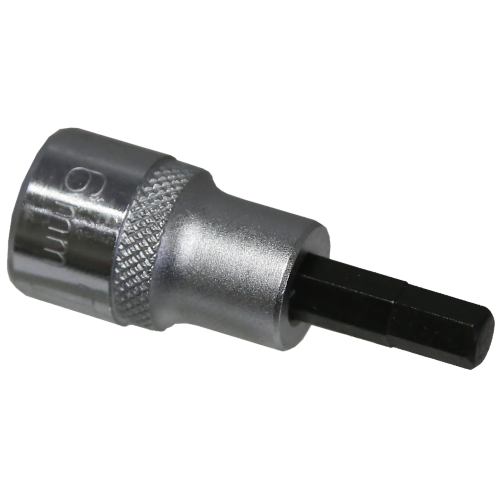 6mm Metric In-Hex Sockets 3/8" Drive x 50mm Length T&E Tools 53806
