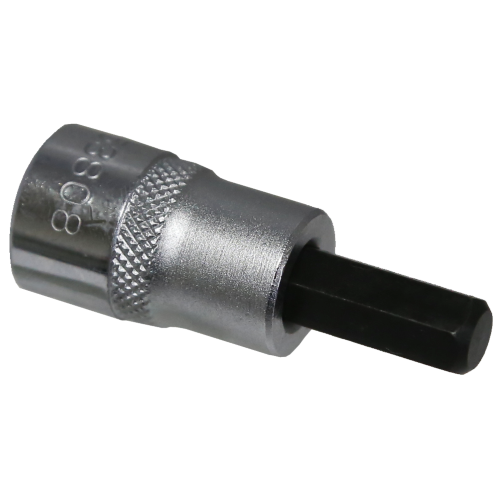 8mm Metric In-Hex Sockets 3/8" Drive x 50mm Length T&E Tools 53808
