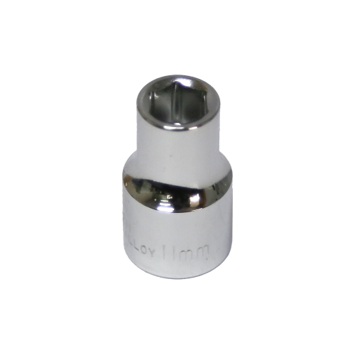 11mm x 1/2" Drive Standard Socket (6 Point) T&E Tools 54211