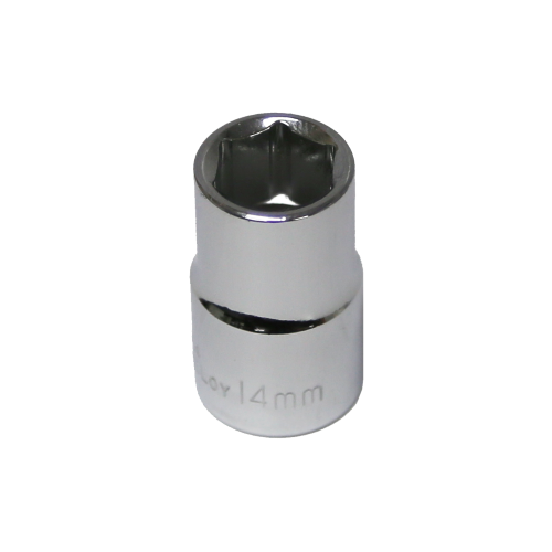 14mm x 1/2" Drive Standard Socket (6 Point) T&E Tools 54214