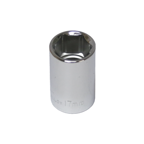 17mm x 1/2" Drive Standard Socket (6 Point) T&E Tools 54217