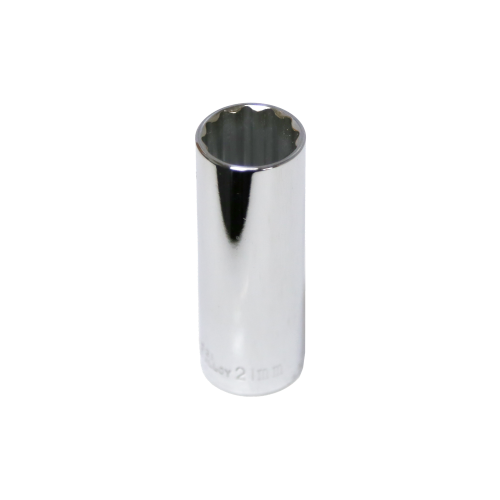 21mm x 1/2" Drive Deep Socket (12 Point) T&E Tools 54521
